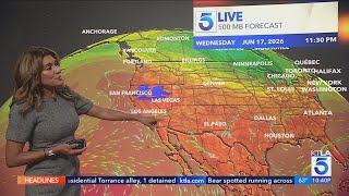 Above average temperature forecast next week