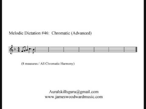 Melodic Dictation #46 - Chromatic (Advanced)