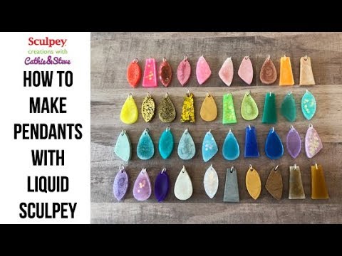 6 Beginner Techniques for Making Pendants with Liquid Sculpey and Molds 