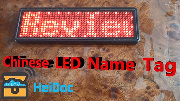 Chinese LED Name Tag Review