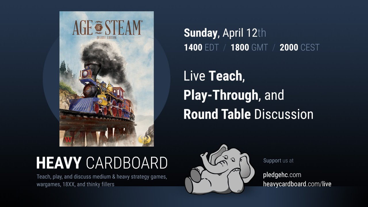 Age of Steam Solo Teaching, Play-through, & Round table by Heavy Cardboard