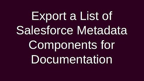 List all Metadata modified since a given date