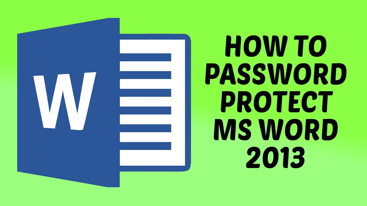 How To Password Protect MS Word 2013 In Hindi Tech Videos In Hindi How to password protect ms word 2013 in hindi tech videos in hindi