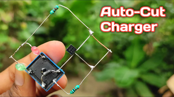 DIY | Powerful 3.7v to 6v Battery Full Auto Cut charger circuit using Transistor, Relay & Resistor
