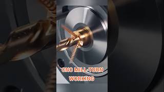 CNC MILL-TURN WORKING #subscribe #satisfying #shorts #short #youtubeshorts #machine #cnc