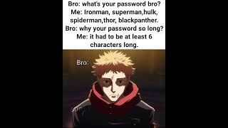 'realisation hits hard' #jujutsukaisen #anime #meme #itadori #jjk #memes #animehumor