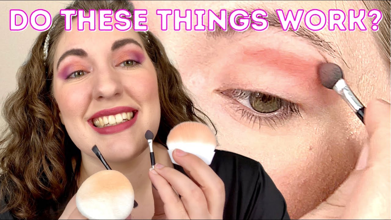 DO THESE THINGS REALLY WORK?? Full Face Using Included Makeup Applicators