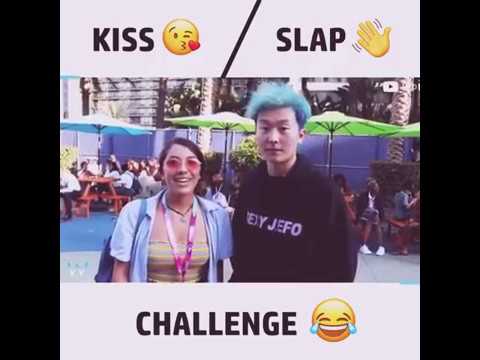 Kiss or slap challenge - YouTube