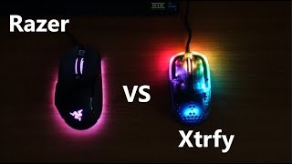 Razer Basilisk V3 vs Xtrfy MZ1 Gaming mouse.