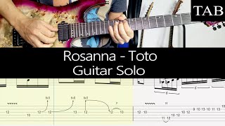 ROSANNA - Toto (Steve Lukather): SOLO guitar cover + TAB