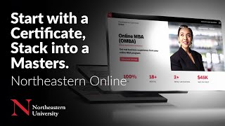 Start with a Certificate, Stack into a Master's | Northeastern Online