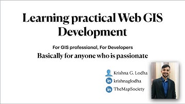 Practical Web gis development course Introduction.