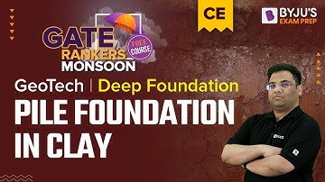 Gate 2023 Civil Engineering (CE) Exam | Pile Foundation in Clay Soil | Geotechnical Engineering