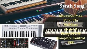 NEW SYNTH SONG DFAM, Polar TI2, Novation PEAK, Wurlitzer,  Model D,