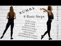 8 Rumba Basic Steps every Beginner should Learn || Rumba Dance Beginner Steps Tutorial