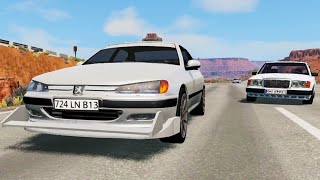 Погоня с Мерседесами из фильма Такси [ BeamNG.drive ]