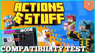Does It Work With Actions & Stuff ¦ Dark Mode ¦ GUI Mode ¦ Full ¦ Daz Man ¦ Minecraft Bedrock