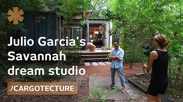 Artist builds his Savannah studio with shipping containers