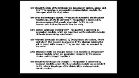 GeoDesign Summit 2010: Carl Steinitz: Ways of Designing (Part 1 of 4)