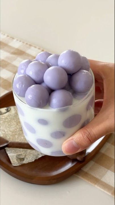 Delicious Taro “Boba” Jelly Recipe #bubbletea