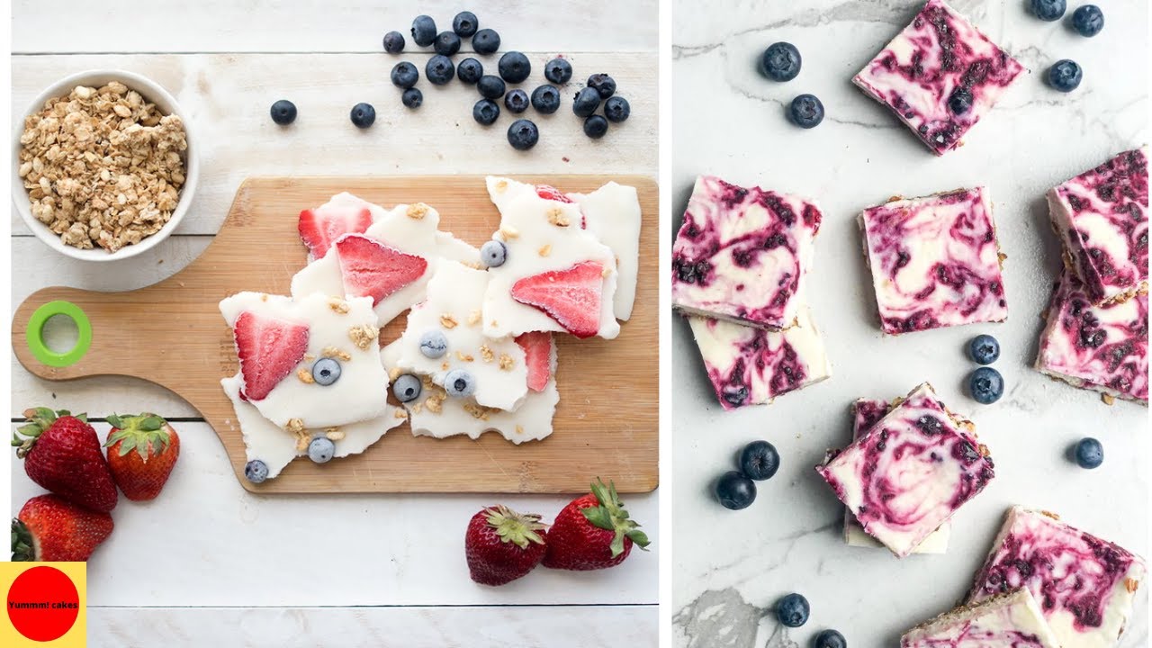 How to make frozen yogurt bark frozen yogurt bars recipe homemade