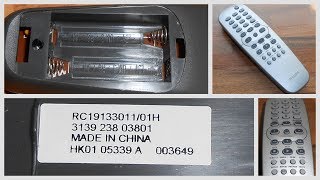 OEM LG Remote Control Originally Shipped With: BH5140, BH5140S Philips DVD Original OEM Remote Control RC19133011/01H For DVD625