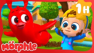 Morphle's Bathtime Mudslide | 1 HOUR of Mila & Morphle | Moonbug Kids - Fun Stories and Colors