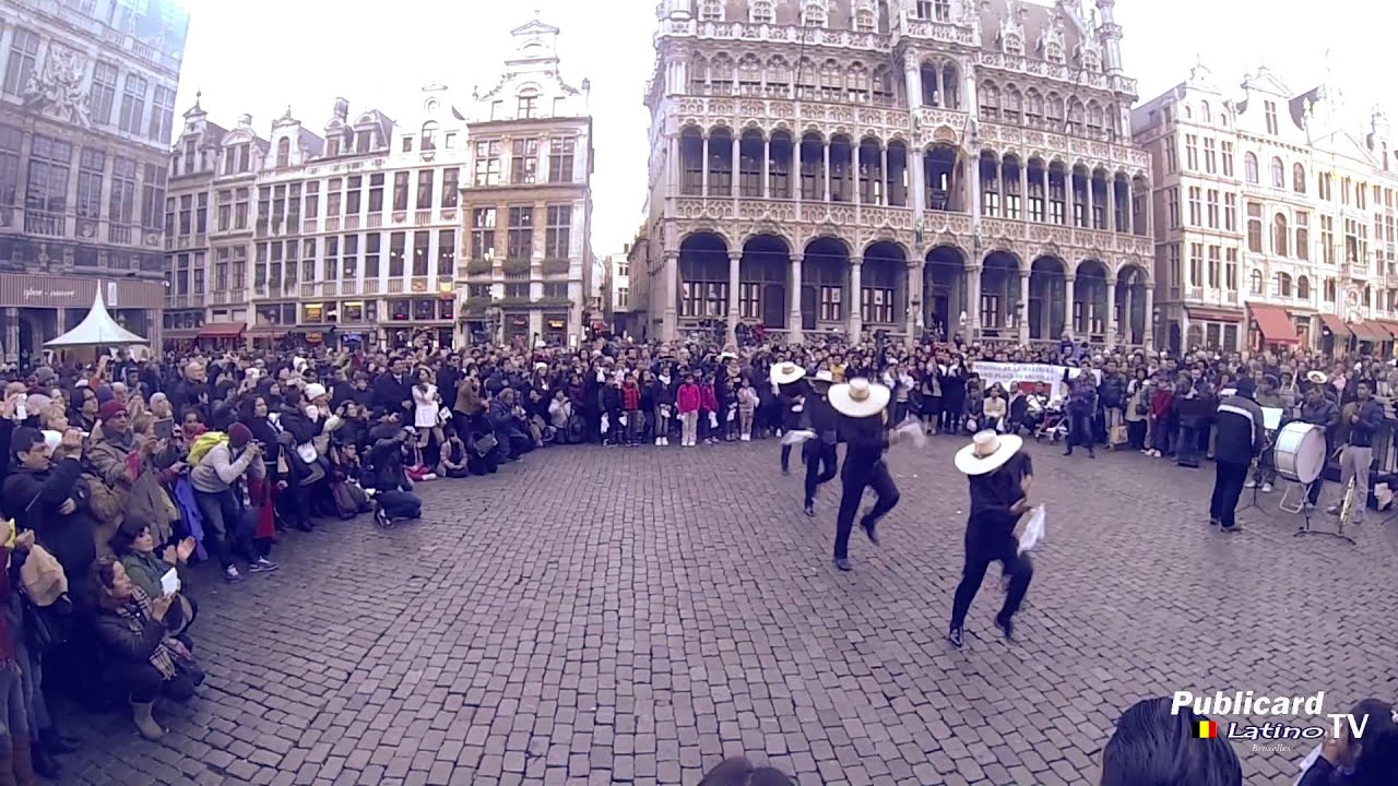 FLASH MOB DE MARINERA EN BELGICA 2014 - VIDEO OFICIAL