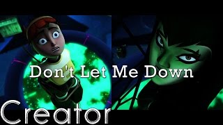 April/Donnie, Karai/Leo - Don't Let Me Down TMNT 2012 #girlsinmutagen ♫