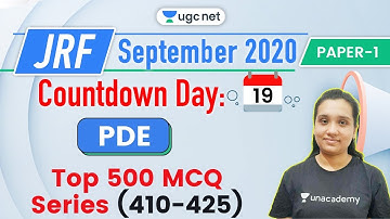 09:30 AM - JRF UGC NET Paper 1 | People, Development & Environment by Kritika Pareek | Top 500 MCQ