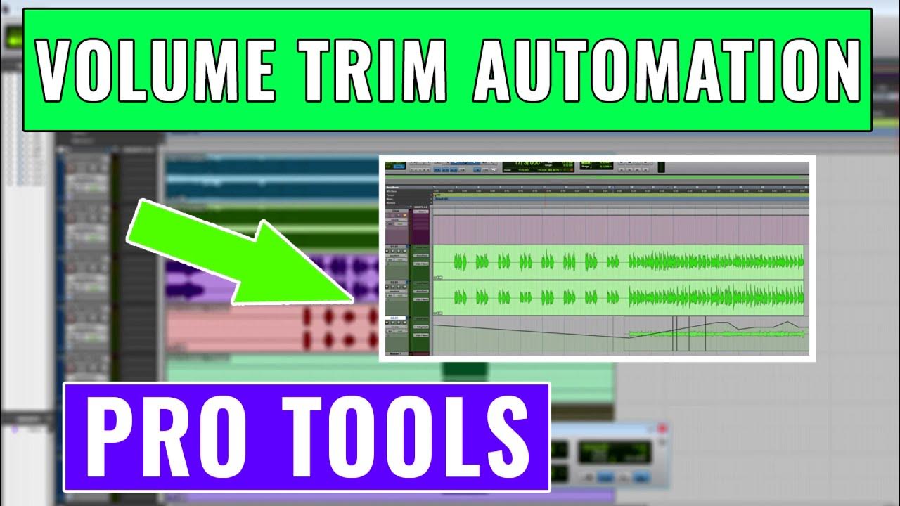 How to use Pro Tools Volume Trim Automation -- Avid Pro Tools Training & Tech Support - YouTube