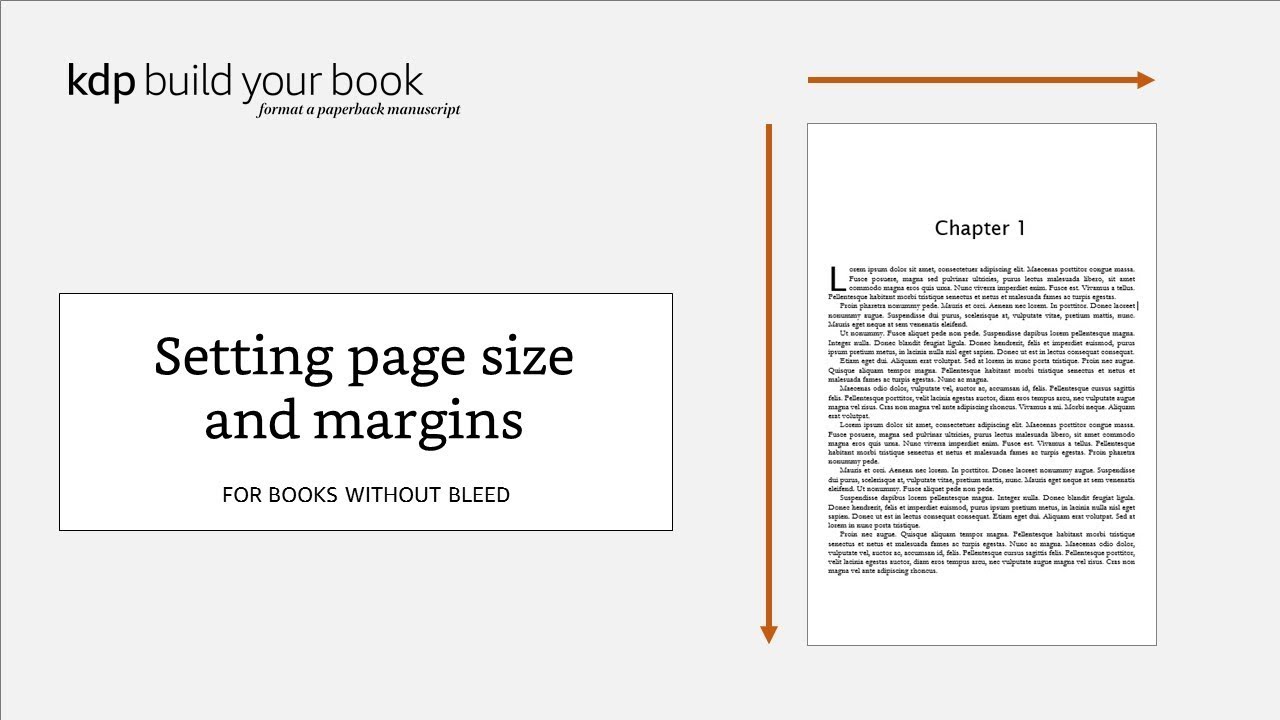 Setting page size and margins: For books without bleed In 6x9 Book Template For Word