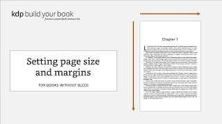 Setting page size and margins: For books without bleed