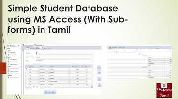 Complete MS Access in 1 video| MS Access in Tamil | Single video for full database creation