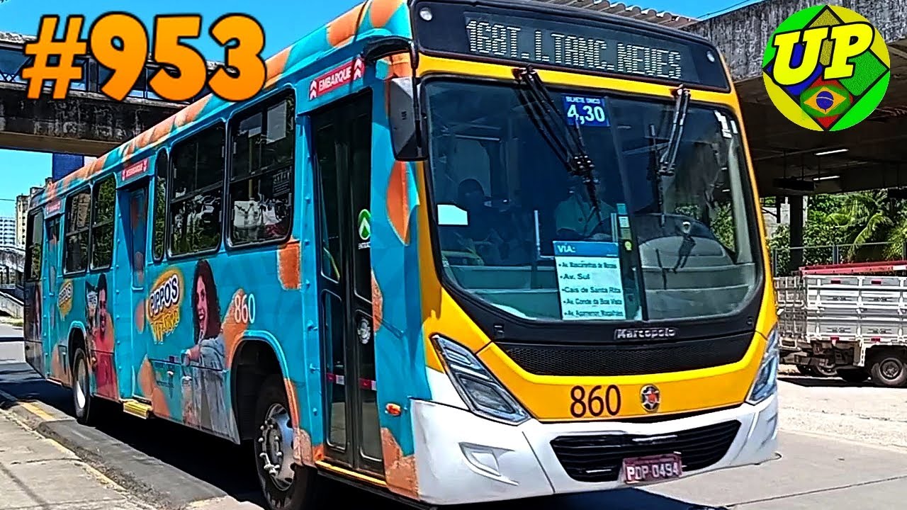 #953 - ÔNIBUS RECIFE -  Ti Tancredo Neves - Muitos ônibus no dia da greve do metrô