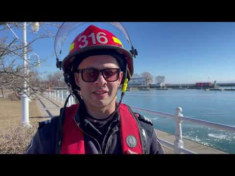 Cobourg Fire Department Ice Water Training February 4, 2024