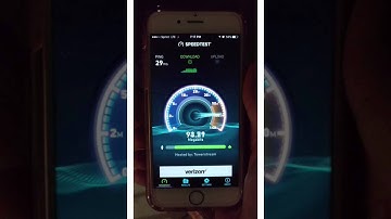 Sprint LTE-A speed test with 3 bars!