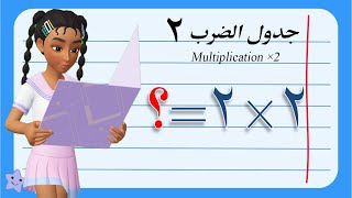 تعليم جدول الضرب للأطفال | جدول الضرب 2 | Multiplication ×2