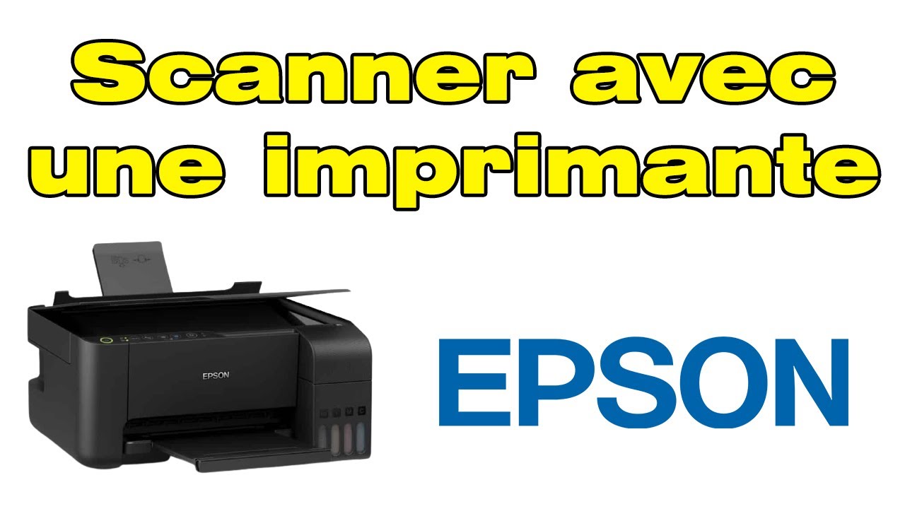 Comment scanner un document avec une imprimante EPSON - YouTube