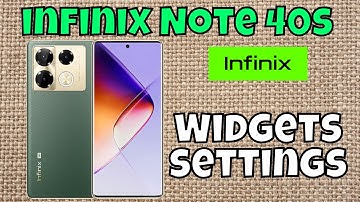 Add Widgets to home screen infinix Note 40s || How to add widgets || Widgets settings