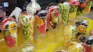 Koreden Rengarenk Buz Gibi Taze Meyve Suları Cok Lezzetli