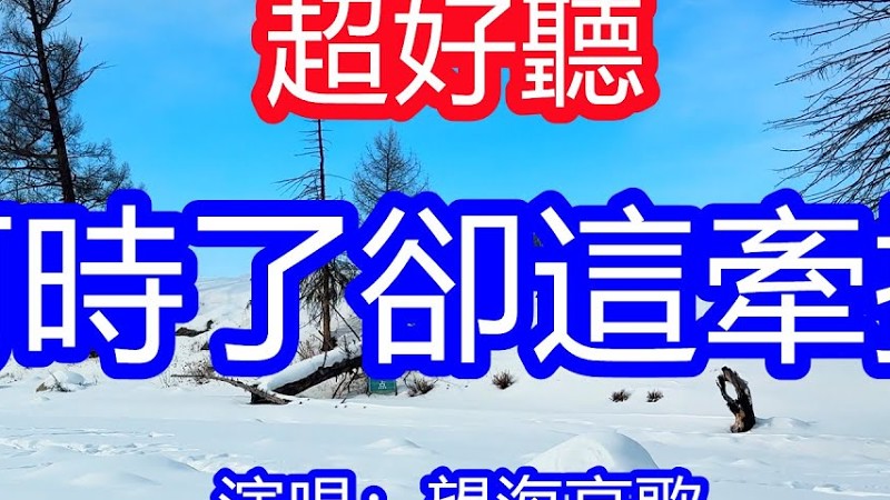 天呀！太好聽了，望海高歌超火傷感情歌《何時了卻這牽掛》，夢裡是你夢外是你，時時刻刻放不下！讓你一聽就忘不掉的催淚神曲，唱的撕心裂肺，聽得痛哭流涕！新疆雪景！傷感情歌！療癒情歌！
