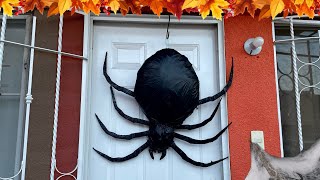 COMO HACER UNA ARAÑA GIGANTE PARA TU DECORACIÓN DE HALLOWEEN 2022