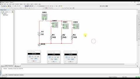 Simulation of Kirchhoff Current Law (KCL) using Multisim
