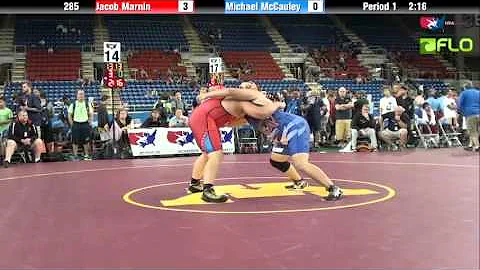 Cadet 285 - Jacob Marnin (Iowa) vs. Michael McCaul...