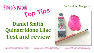 Daniel Smith Quinacridone Lilac tested and reviewed by Sandrine Maugy