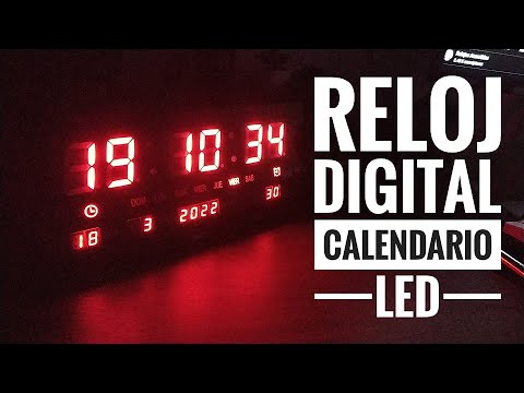 RELOJ DIGITAL CALENDARIO LED 