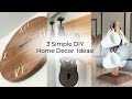 3 DIY Home Decor Projects: Wall Clock, Cup Holder Stand &amp; Towel Rack