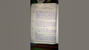 class 9 |English moment book the last leaf| back exercise question answer plus extra question answer