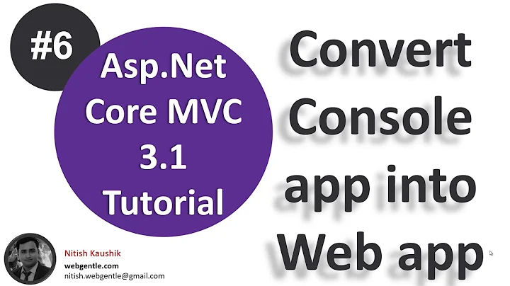 (#6) Convert console application to web application in asp.net core | WebHostBuilder in .net core